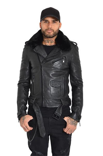 Cesaro Leather Jacket Black