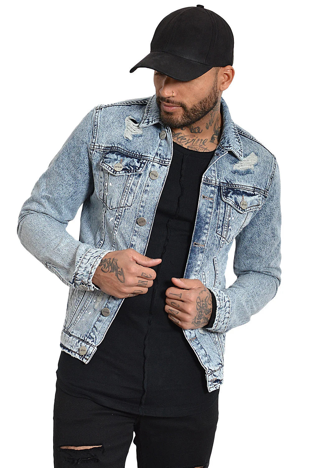 Alves Jeans Jacket Bleached Blue
